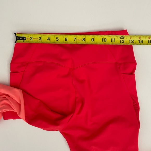 Nikki B Blackketter GYMSHARK Season 2 Red Coral Marl Leggings M pockets - Picture 6 of 10